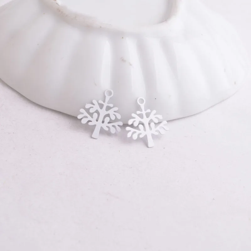 100 Stück AC9063 8mm*10mm Baum-Anhänger Artikel für DIY-Ohrringe Schmuckherstellung – Detail 8