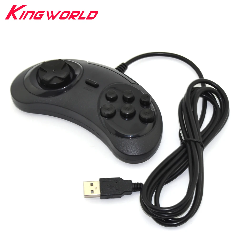 

50pcs PC M-AC ONLY Classic Wired 6 Buttons USB Gamepad Game Controller Joypad Not for S-EGA Genesis M-ega Drive M-D2