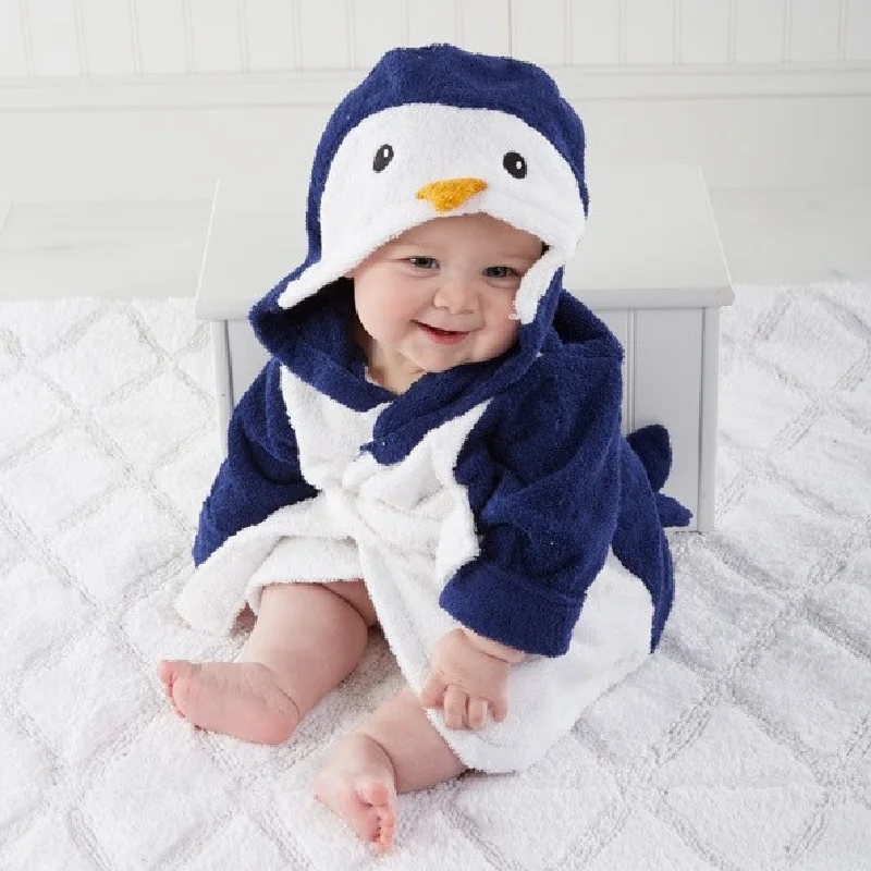 Animal Baby Bathrobes Swaddling Towel Terry Newborn Receiving Blanket Boys Washing Robes Girl Bath Robe Outfits Hooded Costumes