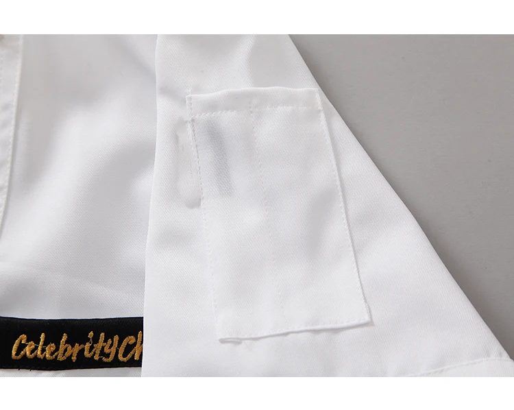 Chaqueta de Chef de servicio de comida, uniforme de Chef de Hotel de manga corta de verano, ropa de Chef de doble botonadura