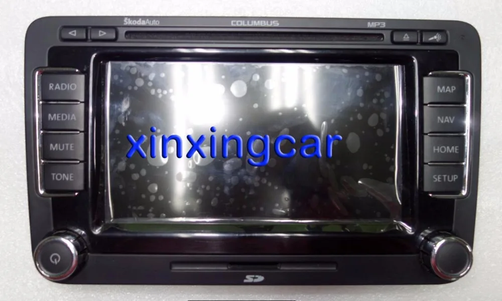 CD PLAYER Plastic Frame with Display electronic board PCB and Button for Skoda Columbus RNS510 sat nav navigation audio