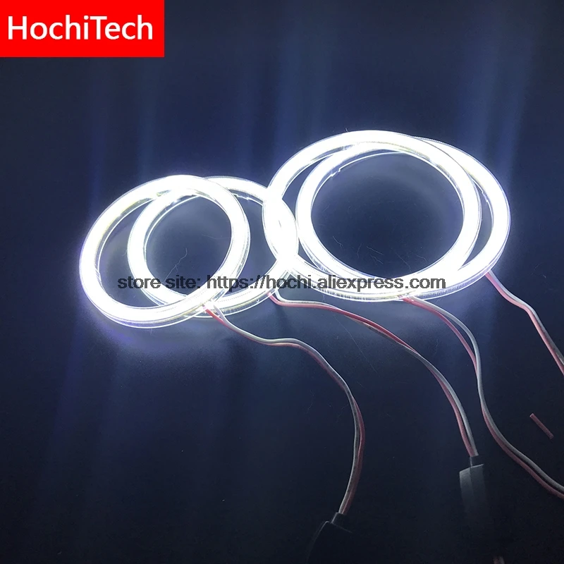 For Hyundai Tiburon 2003 2004 2005 2006 COB Led day Light White Cob Led Angel Eyes Ring Error Free Ultra bright