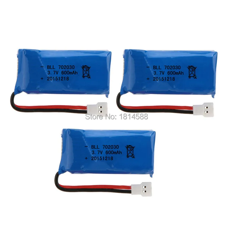 

3PCS SYMA X9 Quadcopter Parts 3.7V 600mAh Battery