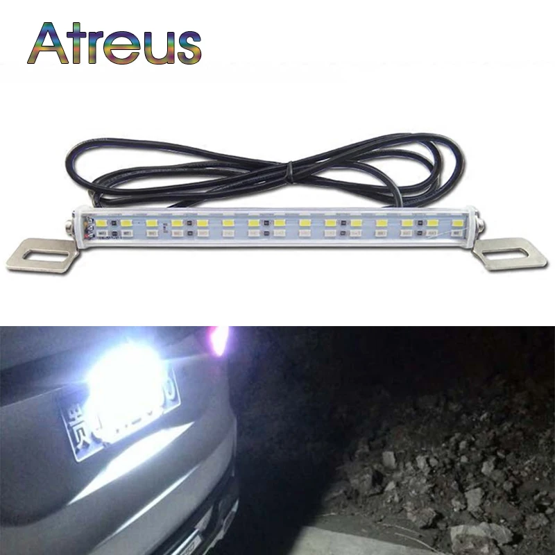 Atreus Car LED License plate lights 12V For Mazda 3 6 Volvo s60 Renault duster Lada granta vesta kalina accessories Brake lamp