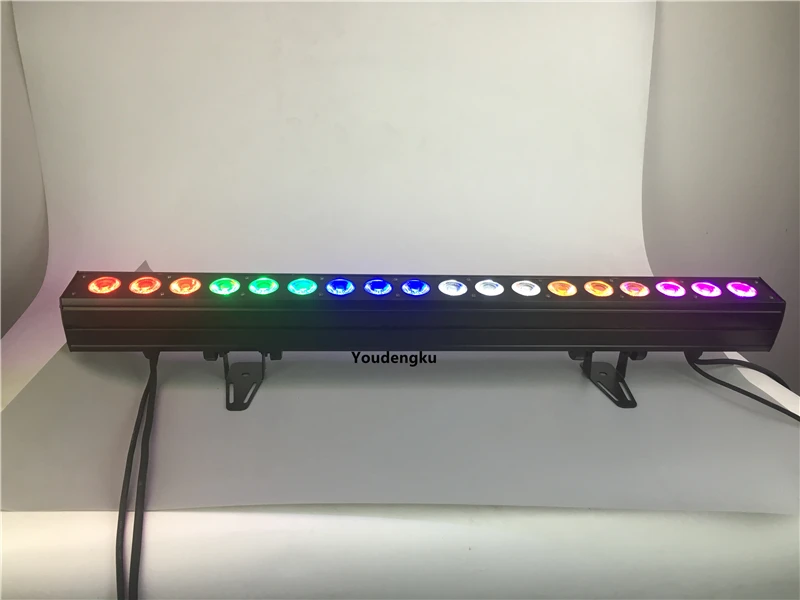 10 pieces 18x15Watt non-rproof Wash Bar Pixel DMX 18x15W RGBWA 5-IN-1 LED Wall Washer light