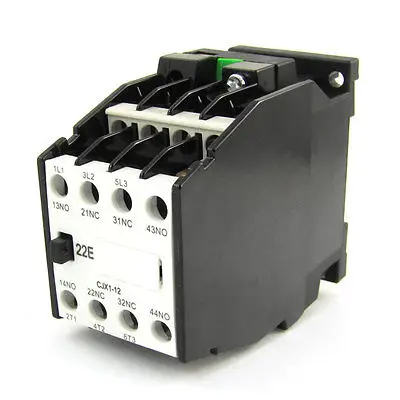 

CJX1-12 660V 3 Poles 3P NC NO 5mm DIN Rail AC Contactor 36V 50Hz 42V 60Hz Coil