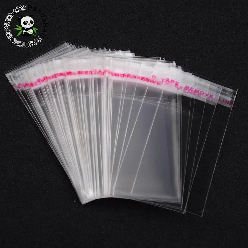 2000pcs Cellophane /BOPP/Poly Bags 6x4cm Transparent Opp Bag Packing Plastic Pouches , Unilateral thickness: 0.035mm