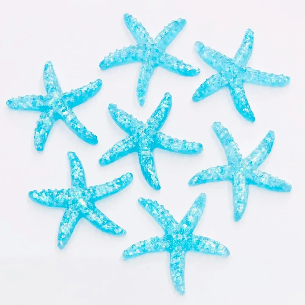 8Pcs Slime Charms Starfish Filler For Clear/Fluffy Mud Box Popular Children Toys Kids Slime DIY Kit Accessories Modeling Clay