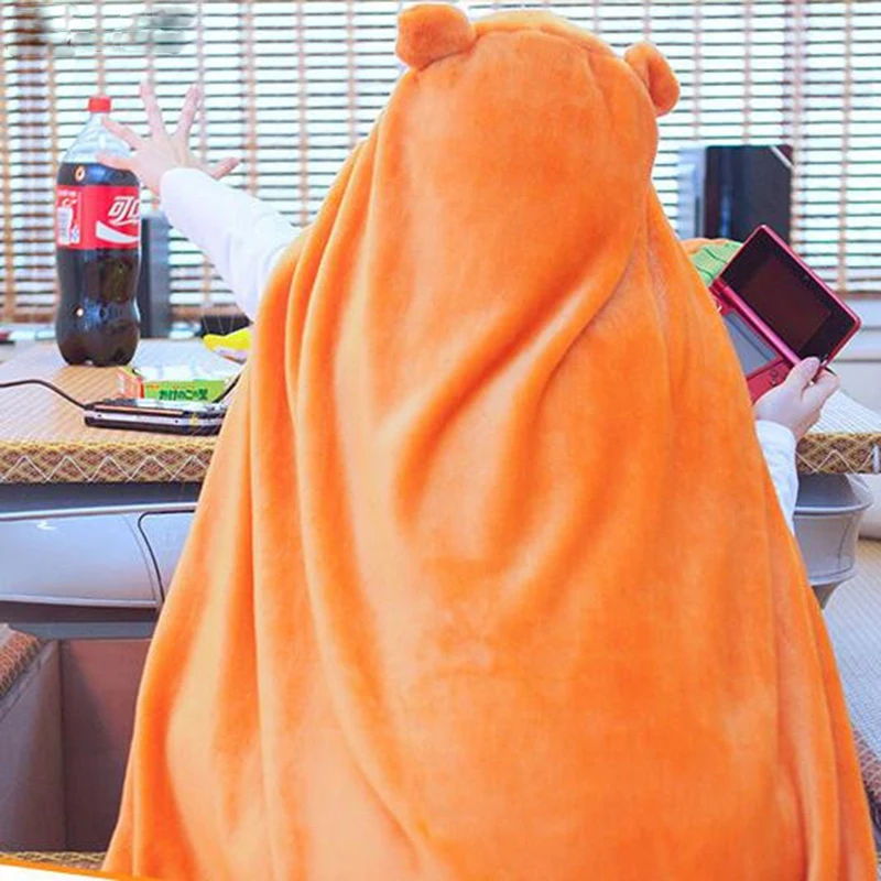 Umaru Chan-애니메이션 코스프레 의상, 소녀 햄스터 망토, 에어컨 담요, 입고 Umaru 부드러운 후드 목도리, 할로윈