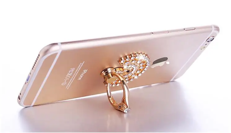 Luxury Peacock Universal Mobile Phone Holder Finger Phone Ring Holder Cell Phone Stand Soporte Celular Tables Mount for iPhone