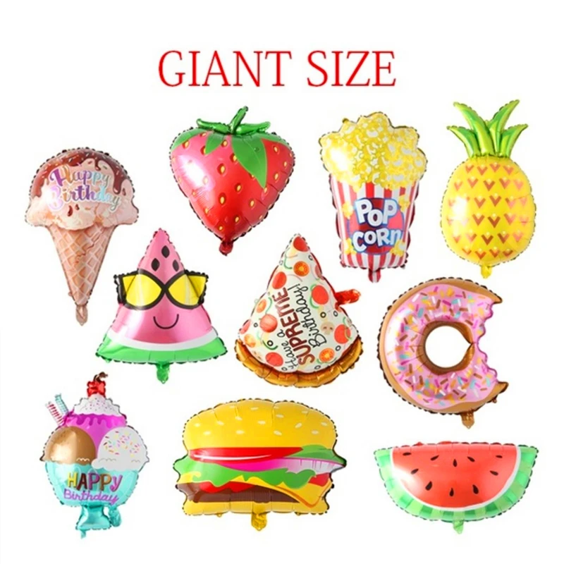 

1pc Large Fruit Balloons Baby Shower Birthday Party Decoration Helium Decor Party Balloons