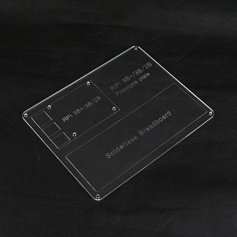 DIY Raspberry Pi Acryl Experiment Platte + MB-102 830 Punkt Breadboard kompatibel Raspberry Pi 3 4B/3B +/ 3B 2B