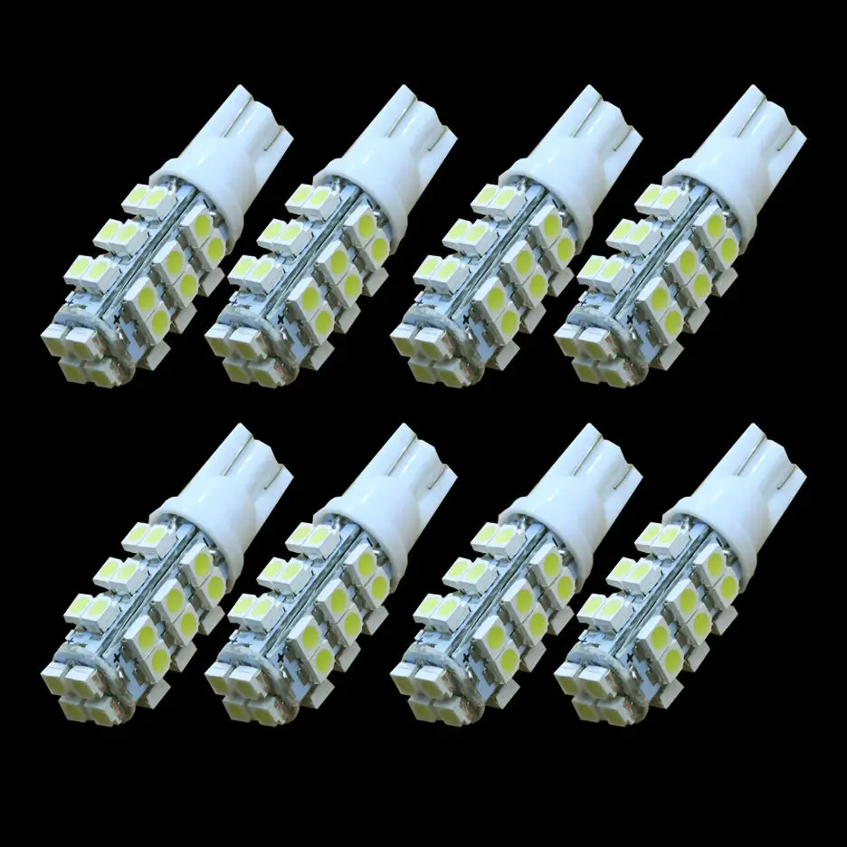 

10 Lampadas 28 Led Smd Encaixe T10 W5w Pingo Leds Pingao