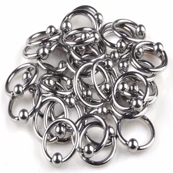 PINKSEE 20 Pcs Hot Sale Surgical Stainless Steel Circular Eyebrow Nose Studs Piercing Rings Body Jewelery Wholesale