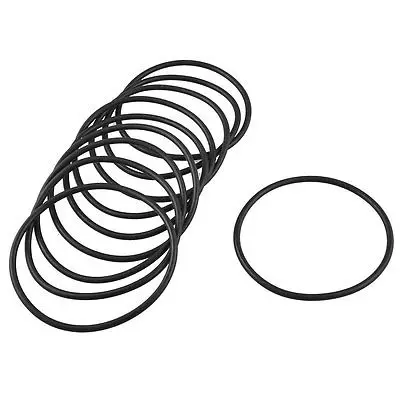 

10 Pcs 72mm x 3mm Black Rubber Oil Seal Sealed O Rings Gasket Washer