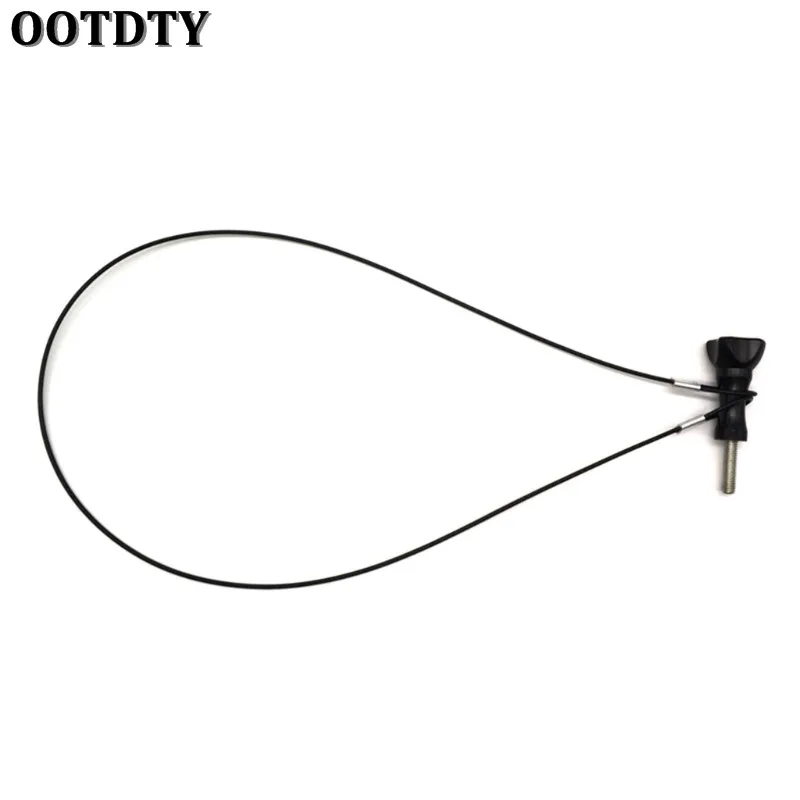 OOTDTY Safety Strap Stainless Steel Tether Lanyard Wrist Hand 60cm For GoPro Camera New