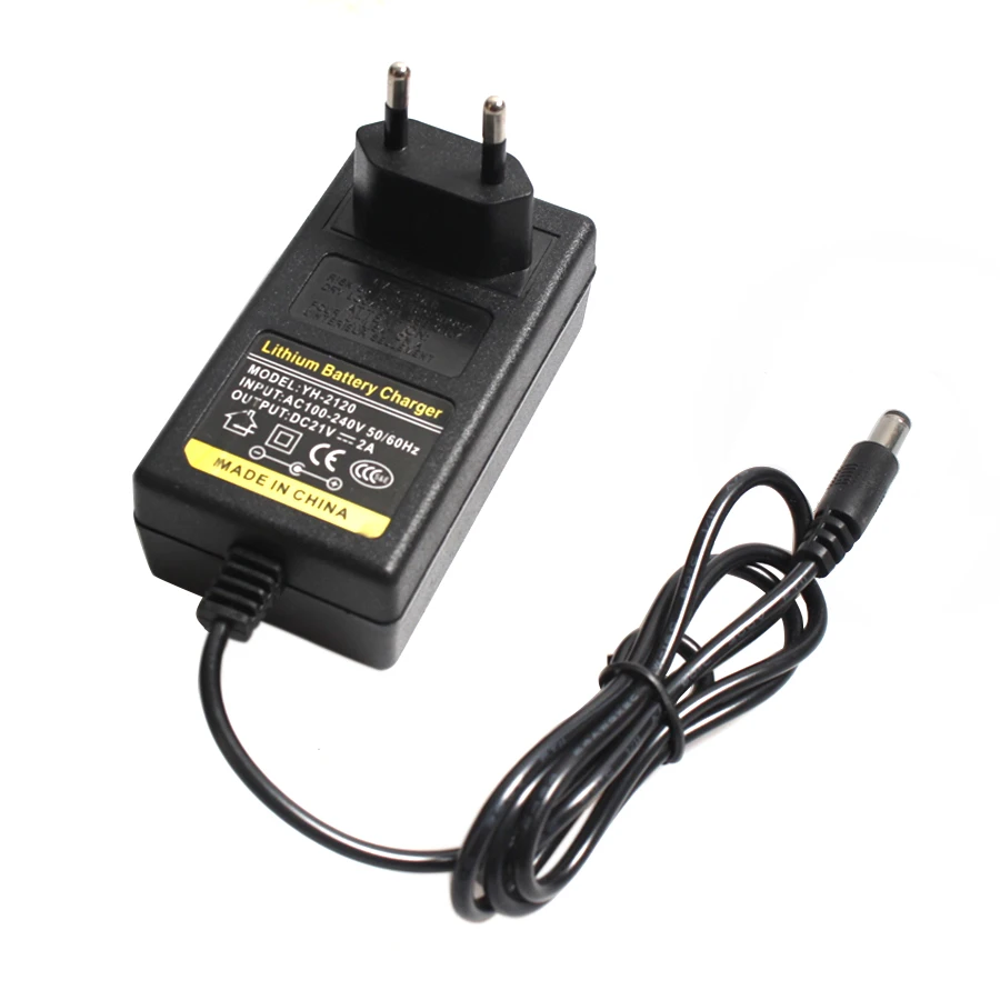 16.8V 2A 21V 1A 12.6V 1.5A 8.4V 2A 18650 Pin Lithium Sạc DC 5.5MM * 2.1MM 110-220V Lithium Pin Li-ion Sạc Tường