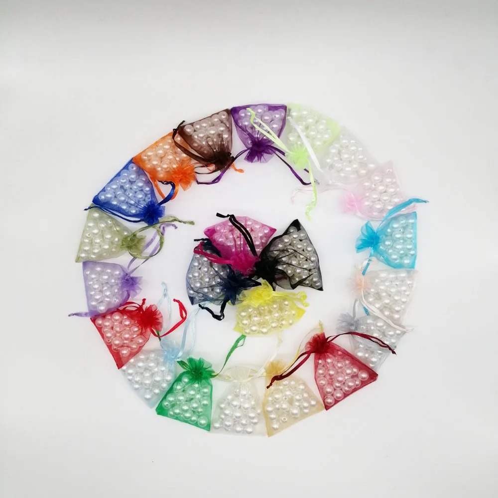 100pcs Regali Borse 5x7cm Piccoli sacchetti di Organza Sacchetti Regalo Per La scatola di Presentazione di Imballaggio Sacchetto di Immagazzinaggio Borse multiuso Monili di Cerimonia Nuziale sacchetto del Regalo di