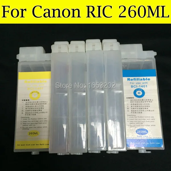 6 Color Ink Cartridge For Canon BCI-1431 Tinta Use For Canon W6400 W6200 W7250 7250 With Chip