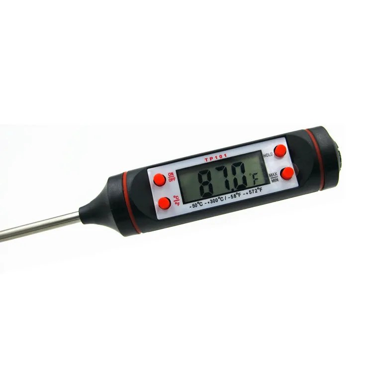 10pcs Newest Instant Digital LCD Food BBQ Meat Chocolate Oven Cooking Probe Thermometer TP101 Kitchen Thermometer