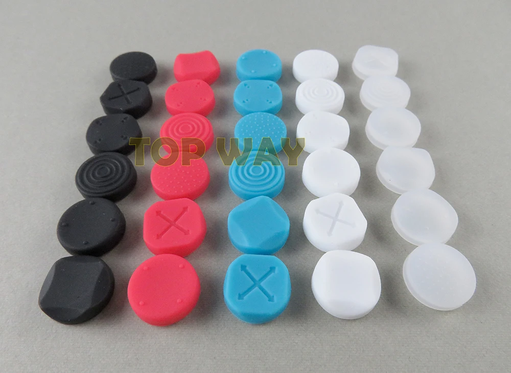 100sets Thumb grips Caps For Nintend NS Switch Poke Ball Silicone Non-slip ThumbSticks Grips Handle Button Caps 6 in 1