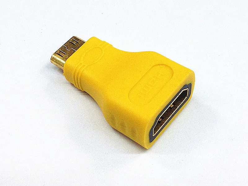 Mini HDMI-Kompatibel (Tipe C) Pria Ke HDMI (Tipe A) Konektor Adaptor Wanita