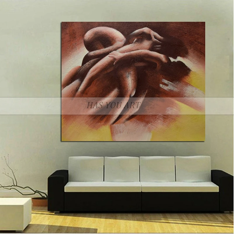 

2018 big size 100% Handpainted nude Oil Paintings On Canvas Wall Decor Wall Pictures sexy women picture For Living Room decor