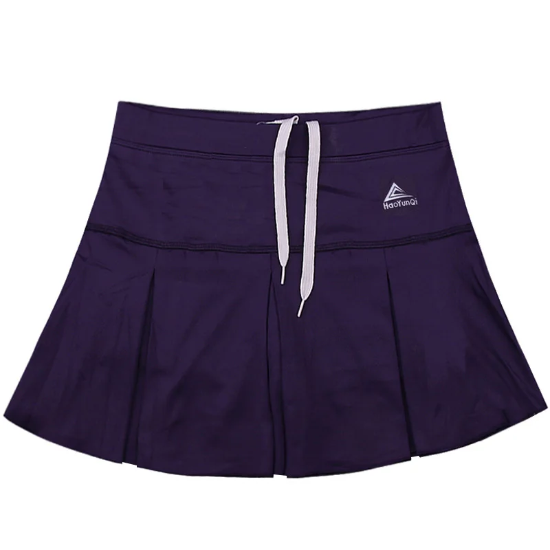 Sports Quick Dry Skirt Split Badminton Skorts Fitness Summer Women Marathon Running Skirt with Safety Shorts