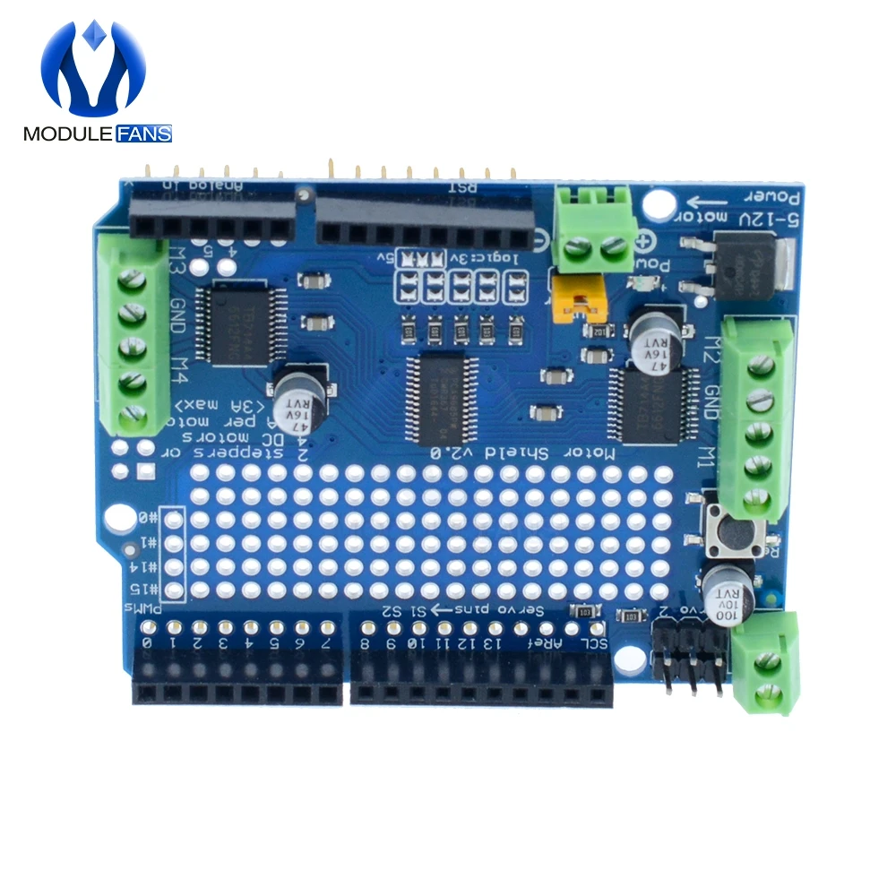 Módulo de Motor paso a paso TB6612 IIC I2C Mosfet, módulo de protección de servocontrolador PCA9685 para Robot Arduino PWM Leonardo, reemplaza L293D