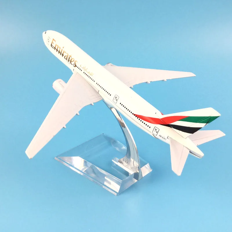 

16cm Alloy Metal Air Emirates Airlines Airplane Model Boeing 777 Airways Plane Model Stand Aircraft as Gifts FREE SHIPPING