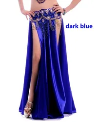 NEW Sexy Belly Dance Costume Saint Skirt 2 Side Slits Skirt Dress Double Split Skirt 14 Colors (No Belt)