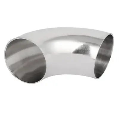 

51mm Dia 304 Stainless Steel Sanitary Ferrule Elbow 90 Degree Pipe Fitting
