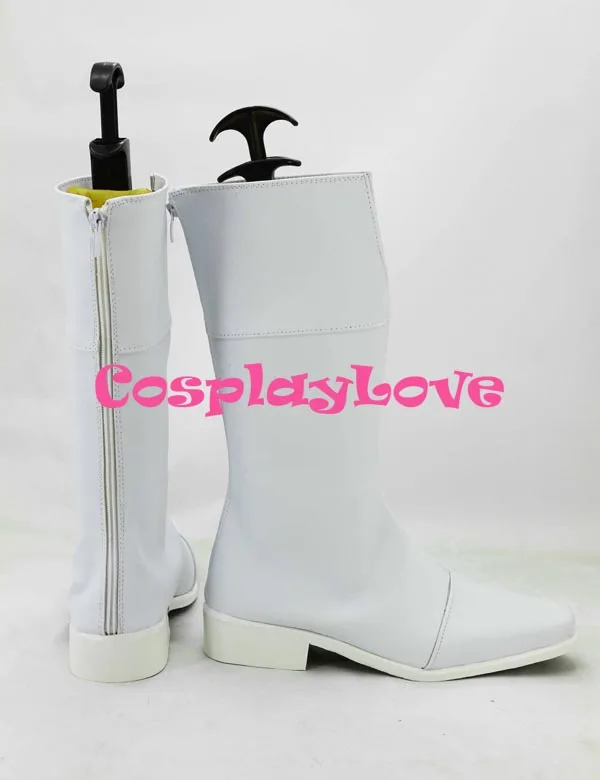 Custom Made Japanese Anime Gundam SEED Stella Loussier White Cosplay Boots Shoes For Christmas Halloween Party Birthday