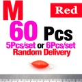 60Pcs  Red   M