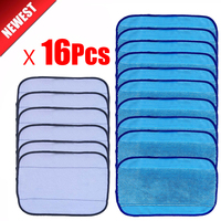 High quality 10pcs Wet +6Pcs dry Microfiber Mopping Cloths for iRobot Braava 321 380 320 380t mint 5200C 5200 4200 4205 Robot