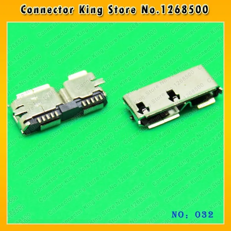 ChengHaoRan 30pcs/lot SMD type Micro USB 3.0 Female USB3.0 socket USB 3.0 Connector,MC-032