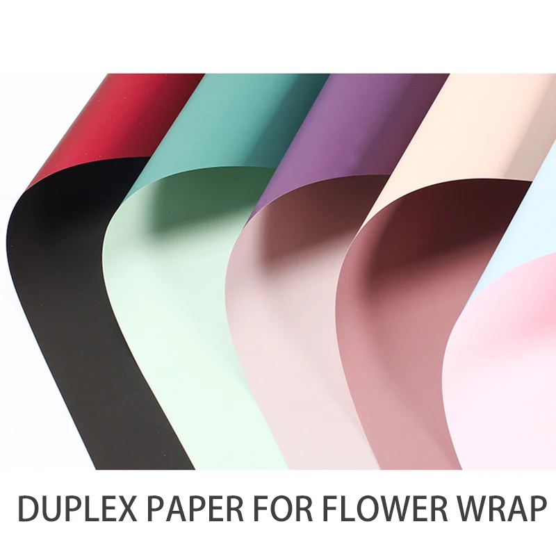 Waterproof Flower Wrapping Paper, Duplex Paper, Shop Packing Bouquet, Wedding Decor Printing, Drop Shipping, 40x45cm, 20Pcs