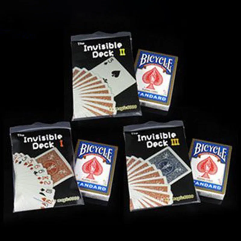 The Invisible Deck Brainwave Playing Cards Amazing Magic Cards Close Up Street Magic Tricks Magic Props Mentalism Comedy Toy