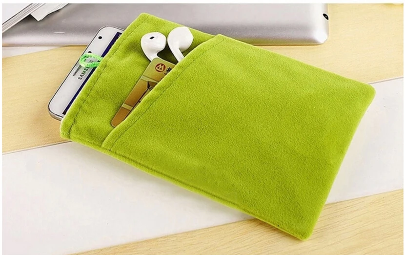 FSSOBOTLUN,8 Colors,For iPhone14 13 12 11 pro max /XS MAX  Case Colorful 6.7 inch Flannel Soft Cloth Pouch Bag Case Pocket