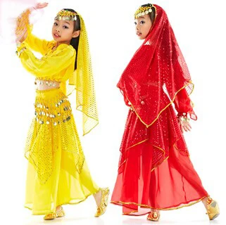 fashion Kids Belly Dance Wears with 3 colors 3 sizes in stock for Stage Show or Performance