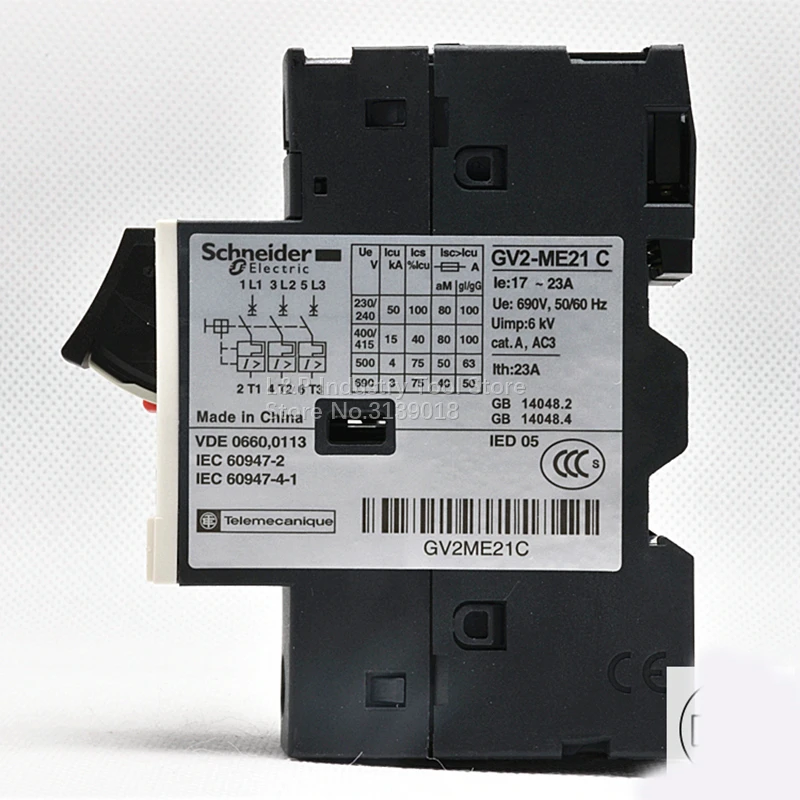 جديد الأصلي شنايدر إلكتريك GV2-ME21C حماية المحرك قطاع دارة GV2ME21C 17-23A زر الضغط 3P نوع المغناطيسي الحراري
