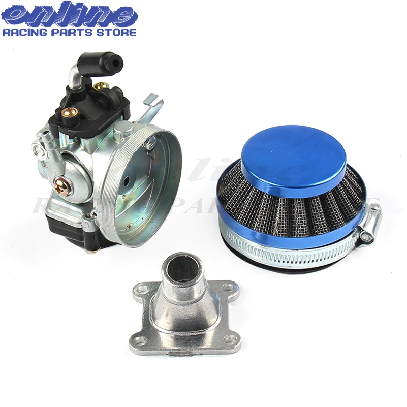 ATV 49cc Performance 19mm Carb Carburetor Air Filter Assembly for 2-stroke 47cc 49 Cc Mini Pocket Bike