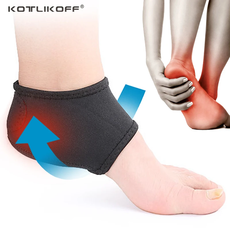 KOTLIKOFF Men Plantar Fasciitis Socks for Achilles Tendonitis Calluses Spurs Cracked Pain Relief Heel Pads Foot Care Inserts Pad