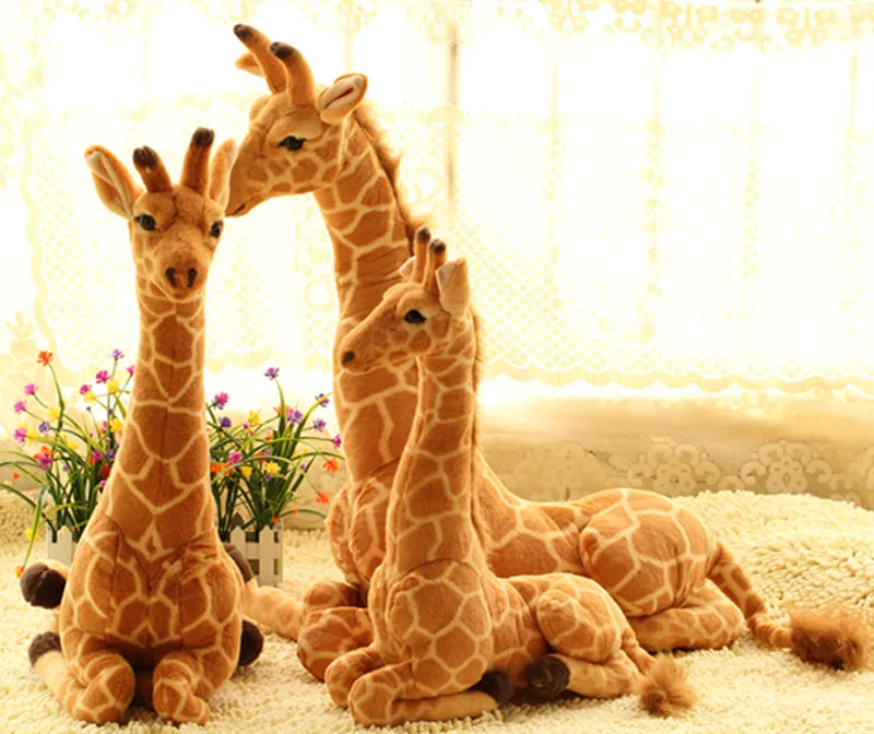 lovely sitting plush simulation giraffe toy big new creative giraffe doll birthday gift about 80cm