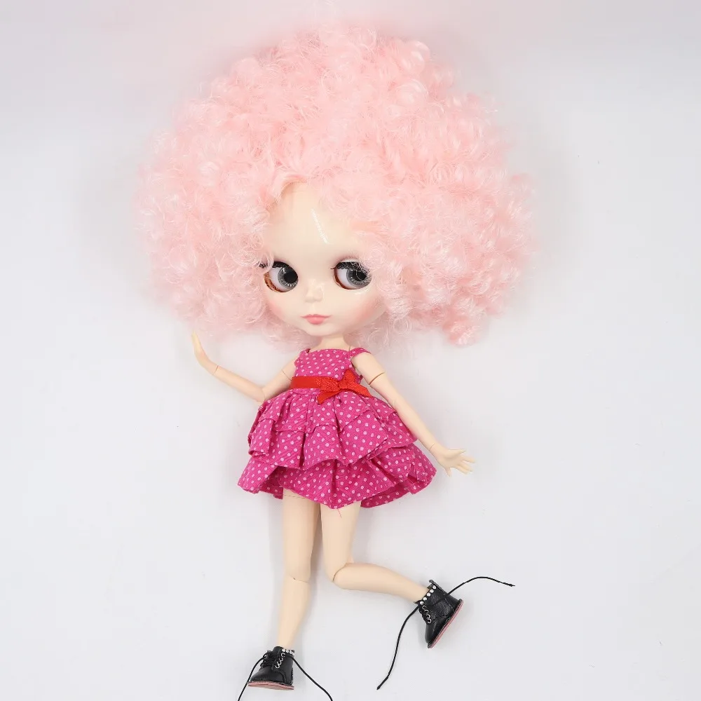 ICY DBS Blyth Doll 1/6 nude doll 30cm toy bjd joint body shiny face curly hair afro hair anime girls gift