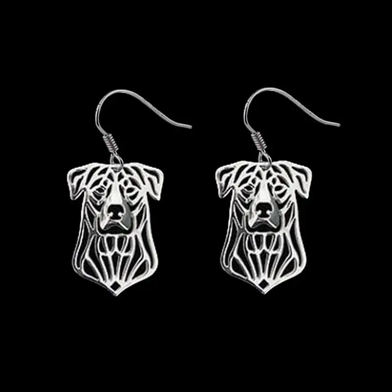 Pendientes colgantes de aleación para mujer, joyería Beauceron, pendientes en forma de perro