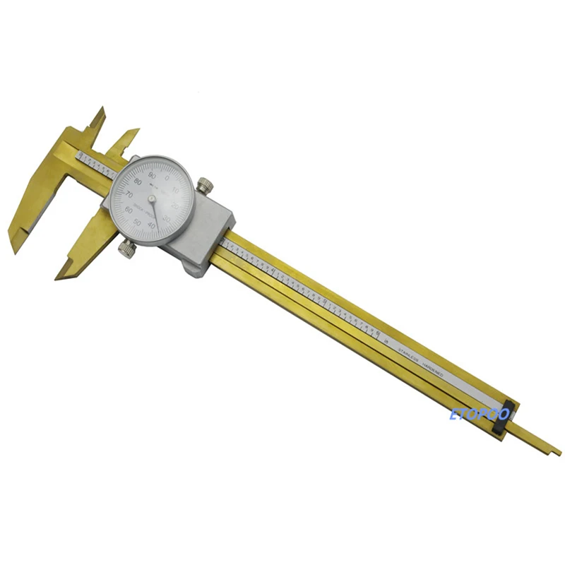 Shock-proof Stainless Stee Dial Caliper 6inch 0-150mm/0.02mml Precision 0.001\