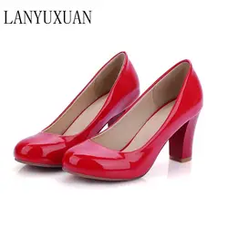 2017 Fashion Big Size 31-47 4 Colour New Spring Autumn Women's Pumps Women High Heels PU Party  Wedding Shoes 222-7