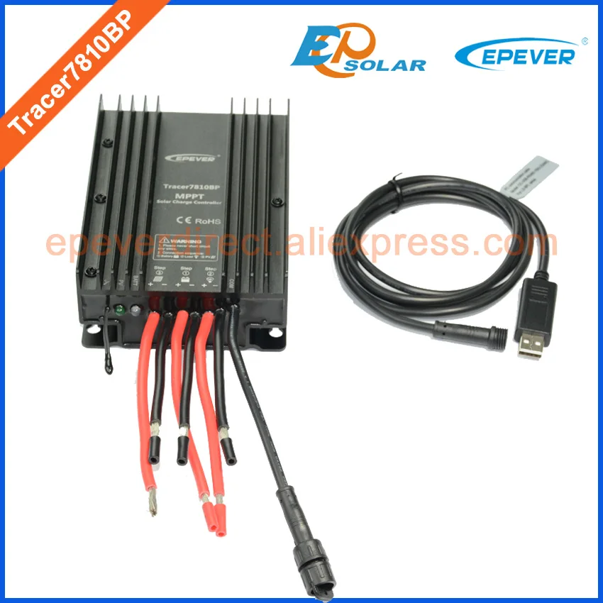 24v 30AMP Tracer7810BP EPEVER 태양 전지 컨트롤러 12v 24v USB 케이블 및 MT50 미터와 자동 작업