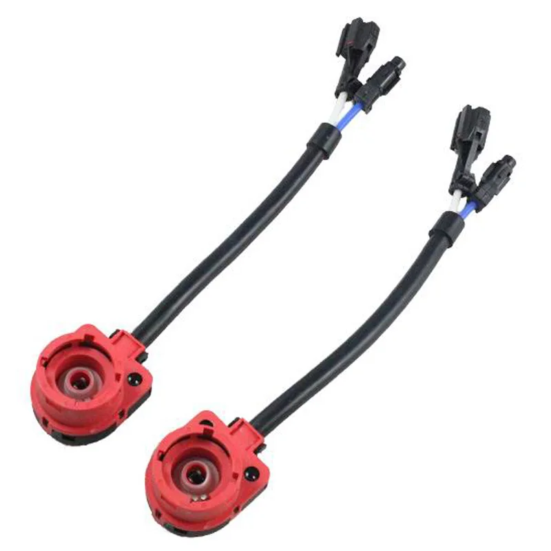 2PCS HID Xenon Bulb Adaptor D2S D2R D2C D2 Small KET Plug Wire Cable Harness Converter Connector Adapter for Car Headlight